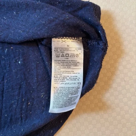 3 Old Navy, Navy/Cream/Grey Relaxed Swing Womens Tank Tops With Sparkle Fabric - Picture 9 of 9